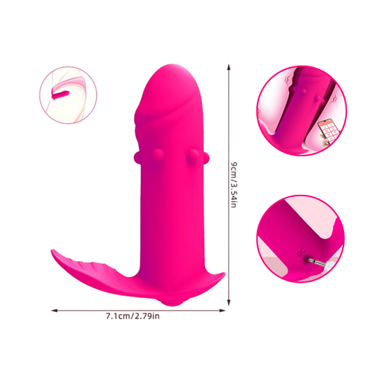 Aplicación Mini Vibrador Wearable Con