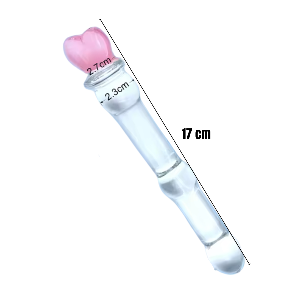 Dildo de Cristal con Corazón