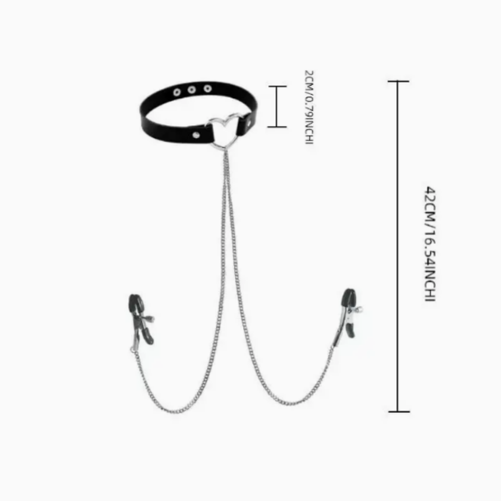 Gargantilla con Pinzas para Pezones