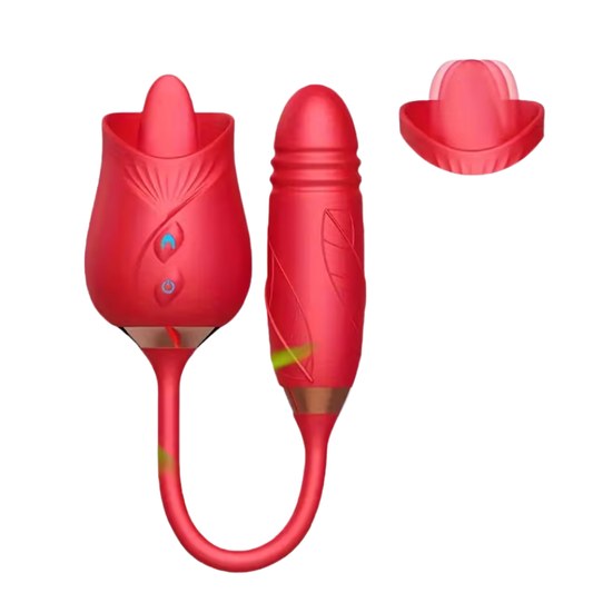 Lengua + Vibrador Rose