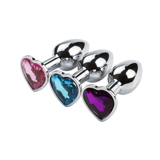 Plug Metálico Heart Shape