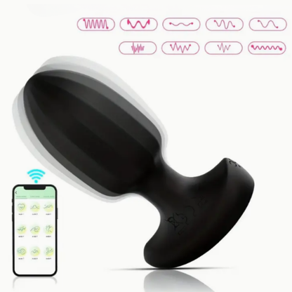 Plug Anal Vibrador Con App Bluetooth