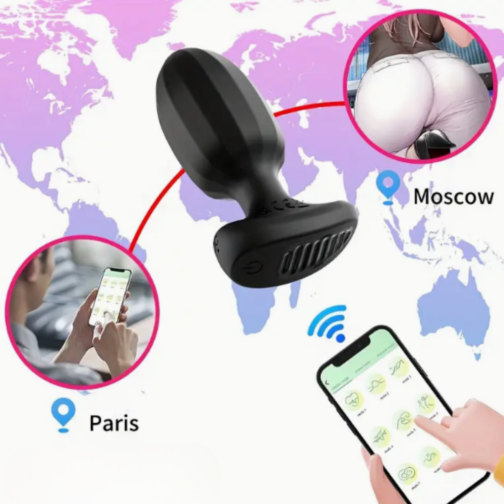 Plug Anal Vibrador Con App Bluetooth