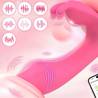 Vibrador 3 en 1 con App – Clítoris, Punto G y Punto U