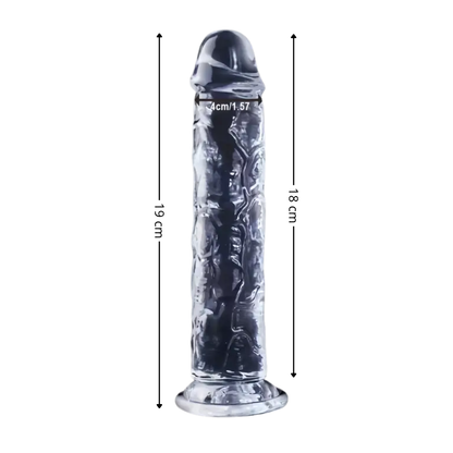 Consolador transparente realista