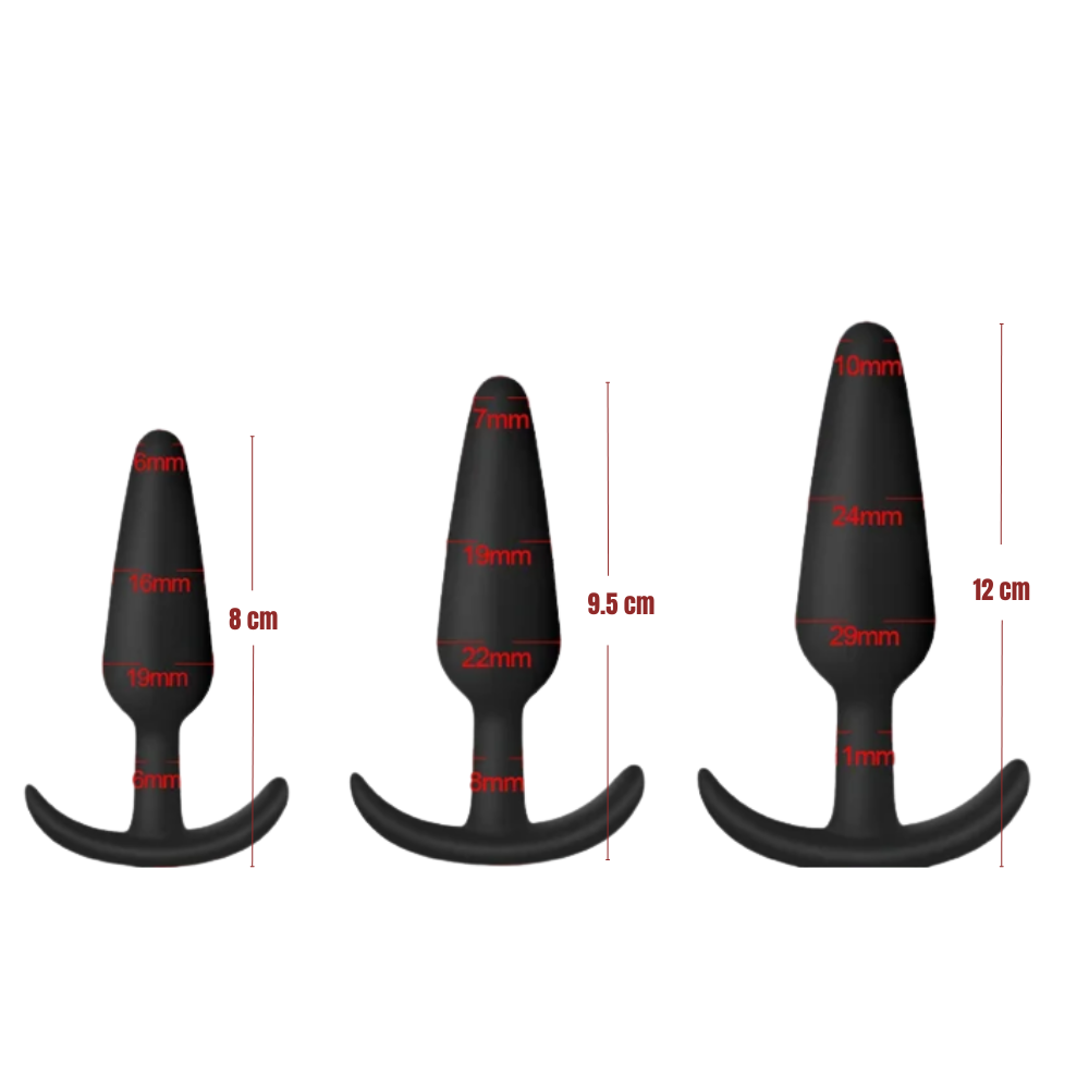 Set de 3 Plug Anales de Silicona