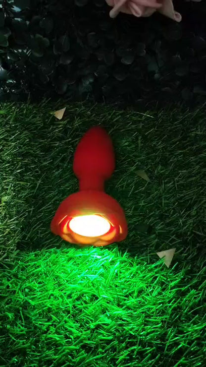 Enchufe vibrador con movimiento RGB de 360°