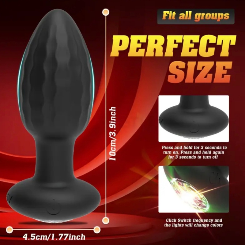 Plug Anal Vibrador RGB