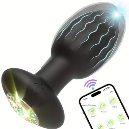 Plug Anal Vibrador RGB