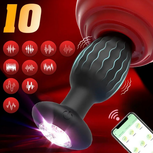Plug Anal Vibrador RGB